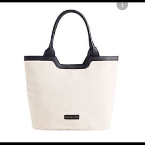 Rachel Zoe canvas tote with top handle NWOT